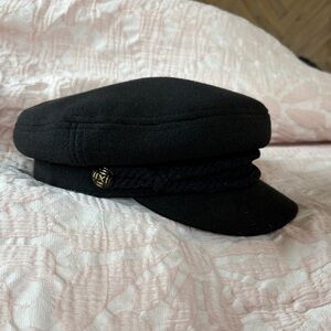 Black Newsboy Cap